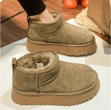 Bontlaarzen | Imitatiebont | Beschermende winterschoenen voor vrouwen