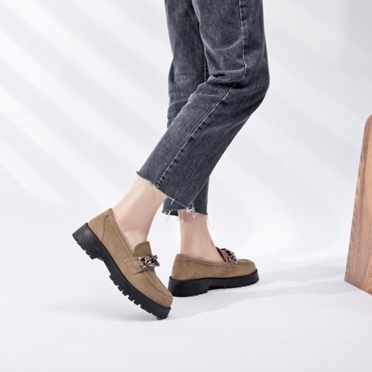 Gabour Loafers | Suède instappers voor dames-Boutique Moda
