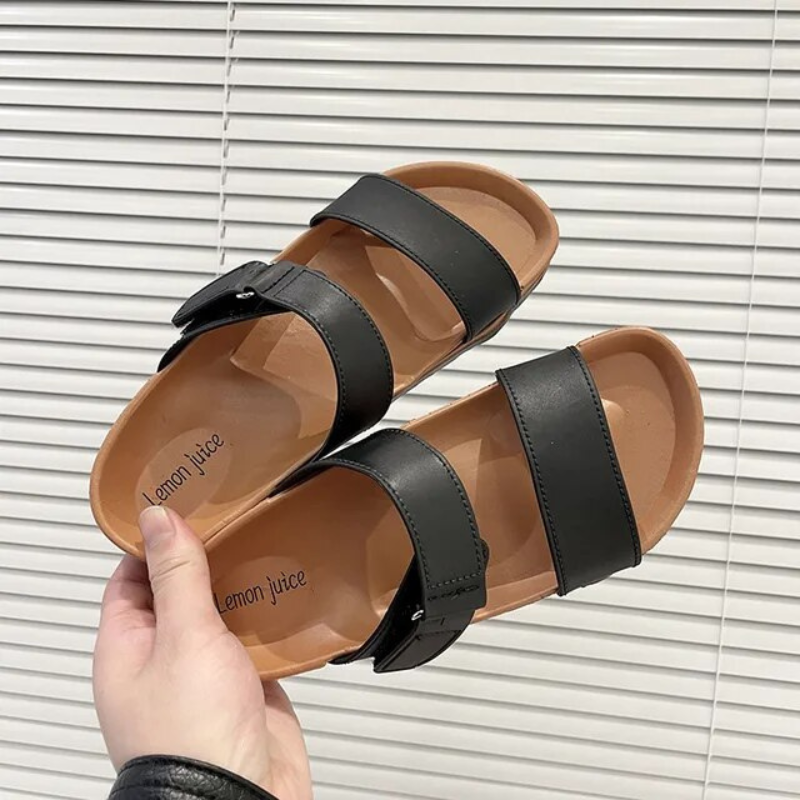 Gabour Velcré Pantoffels | 2 Riem Slip On Sandalen-Boutique Moda
