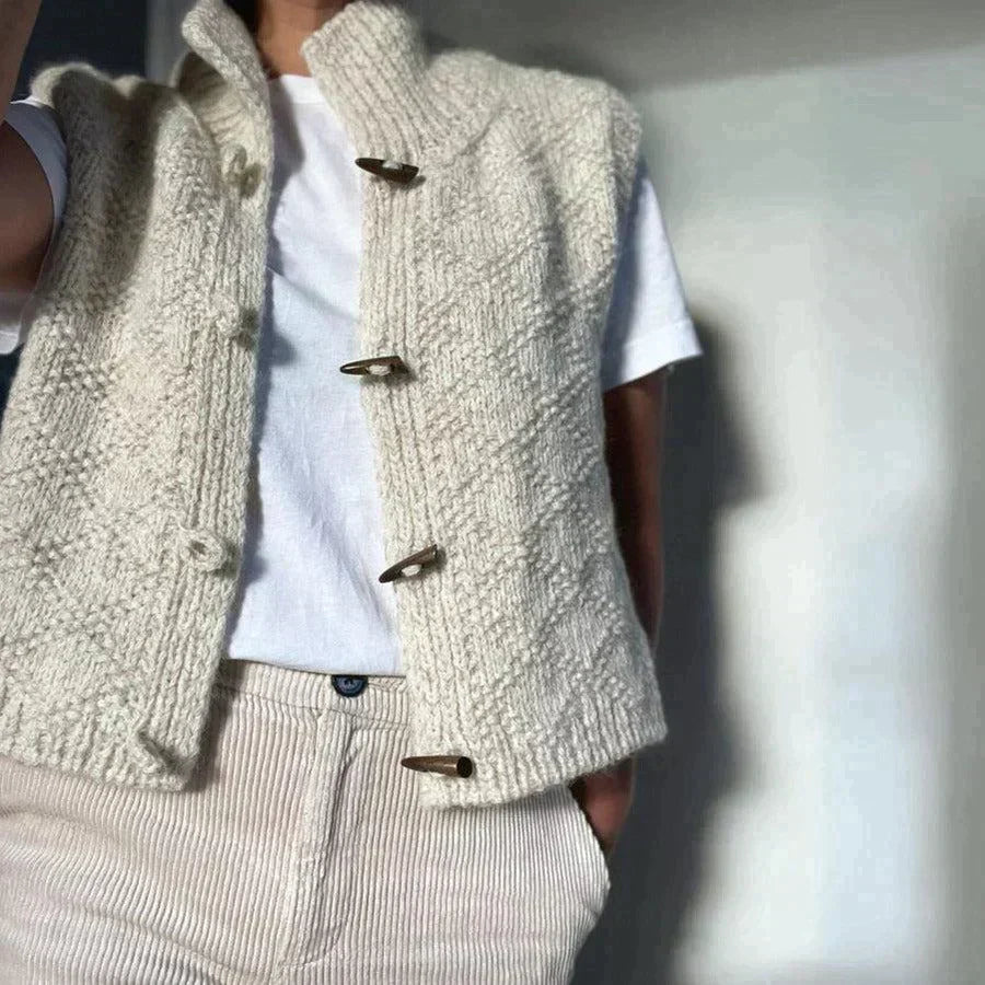 Gebreid Vest | Mouwloos | Vintage | Bodywarmer | Sweater Vest Vrouwen-Boutique Moda