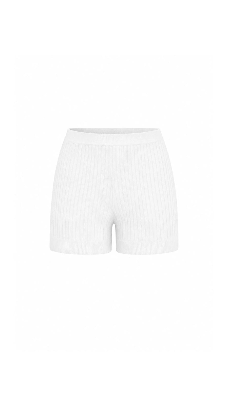 Gebreide Short Dames | Rib Short met Elastische Taille-Boutique Moda