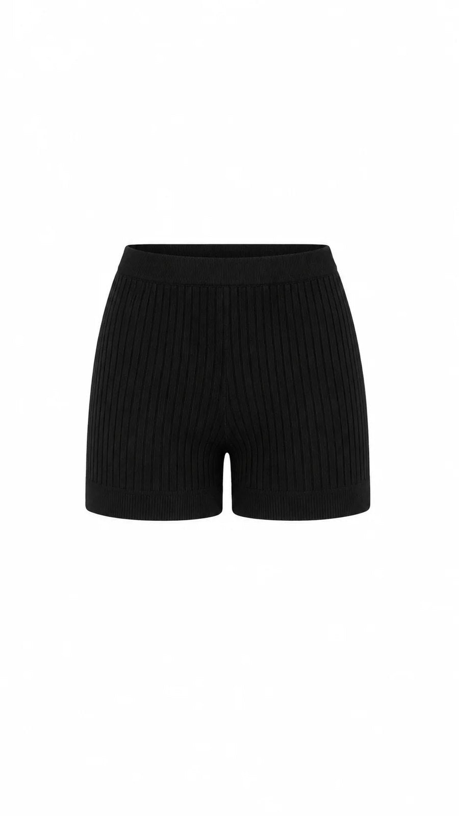 Gebreide Short Dames | Rib Short met Elastische Taille-Boutique Moda