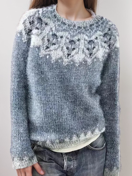 Gebreide Trui - Warm - Scandinavische trui - gebreide trui - damesbreigoed-Boutique Moda