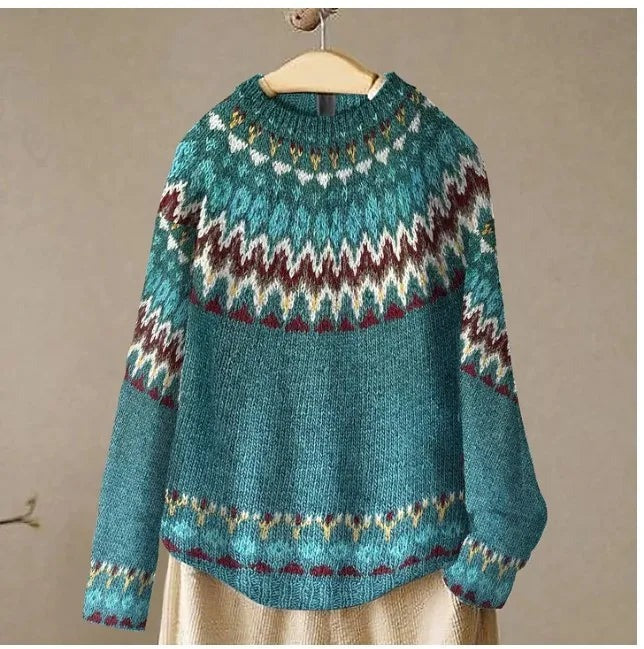 Gebreide Trui - Warm - Scandinavische trui - gebreide trui - damesbreigoed-Boutique Moda