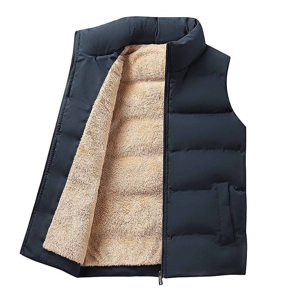 Gewatteerd vest - Met fleece gevoerd - Ritssluiting - Gewatteerd vest. Herenvest - Bovenkleding-Boutique Moda