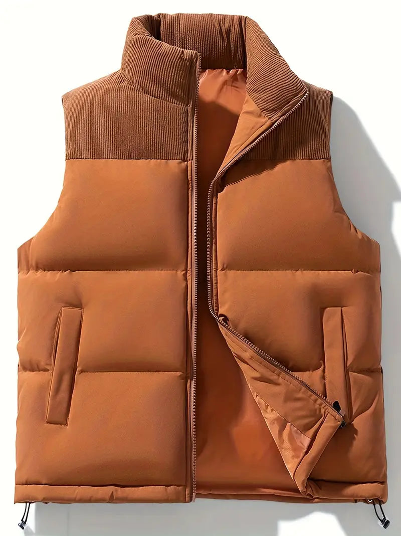 Gewatteerd vest - Zip-Up - Bodywarmer - Puffer Vest - Herenvest-Boutique Moda