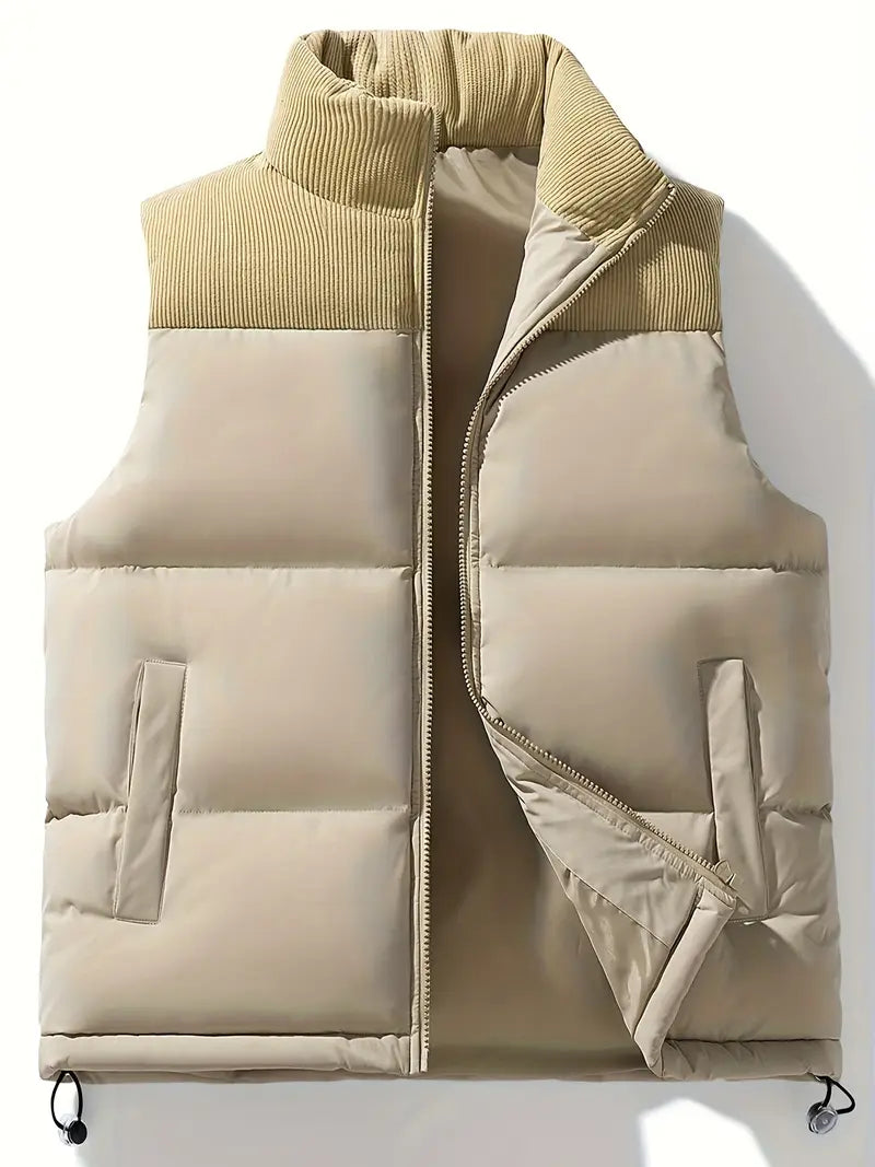 Gewatteerd vest - Zip-Up - Bodywarmer - Puffer Vest - Herenvest-Boutique Moda