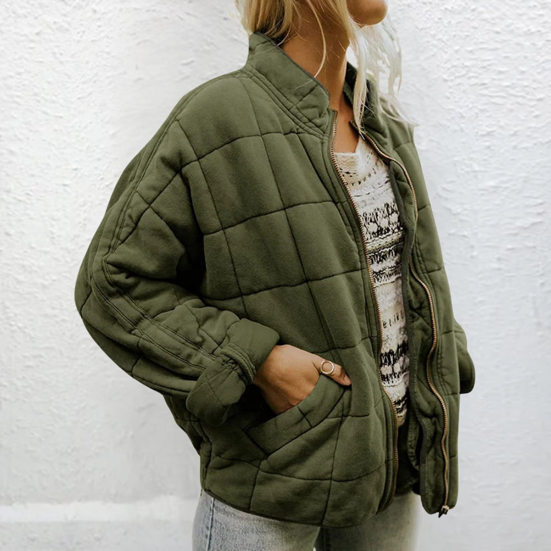 Gewatteerde Jas | Gewatteerd | Herfst | Oversized Jas | Vrouwenjas-Boutique Moda