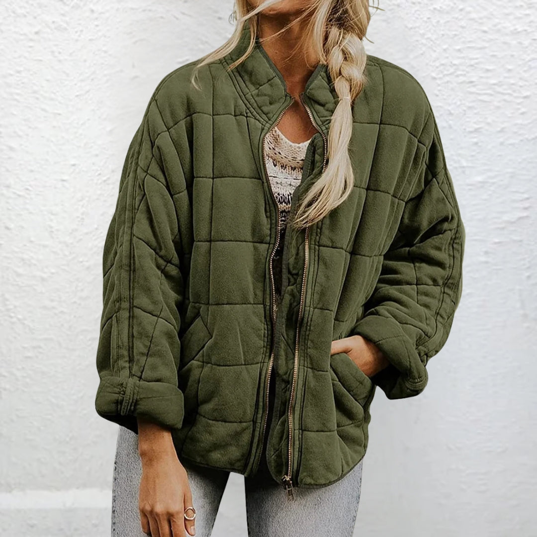 Gewatteerde Jas | Gewatteerd | Herfst | Oversized Jas | Vrouwenjas-Boutique Moda