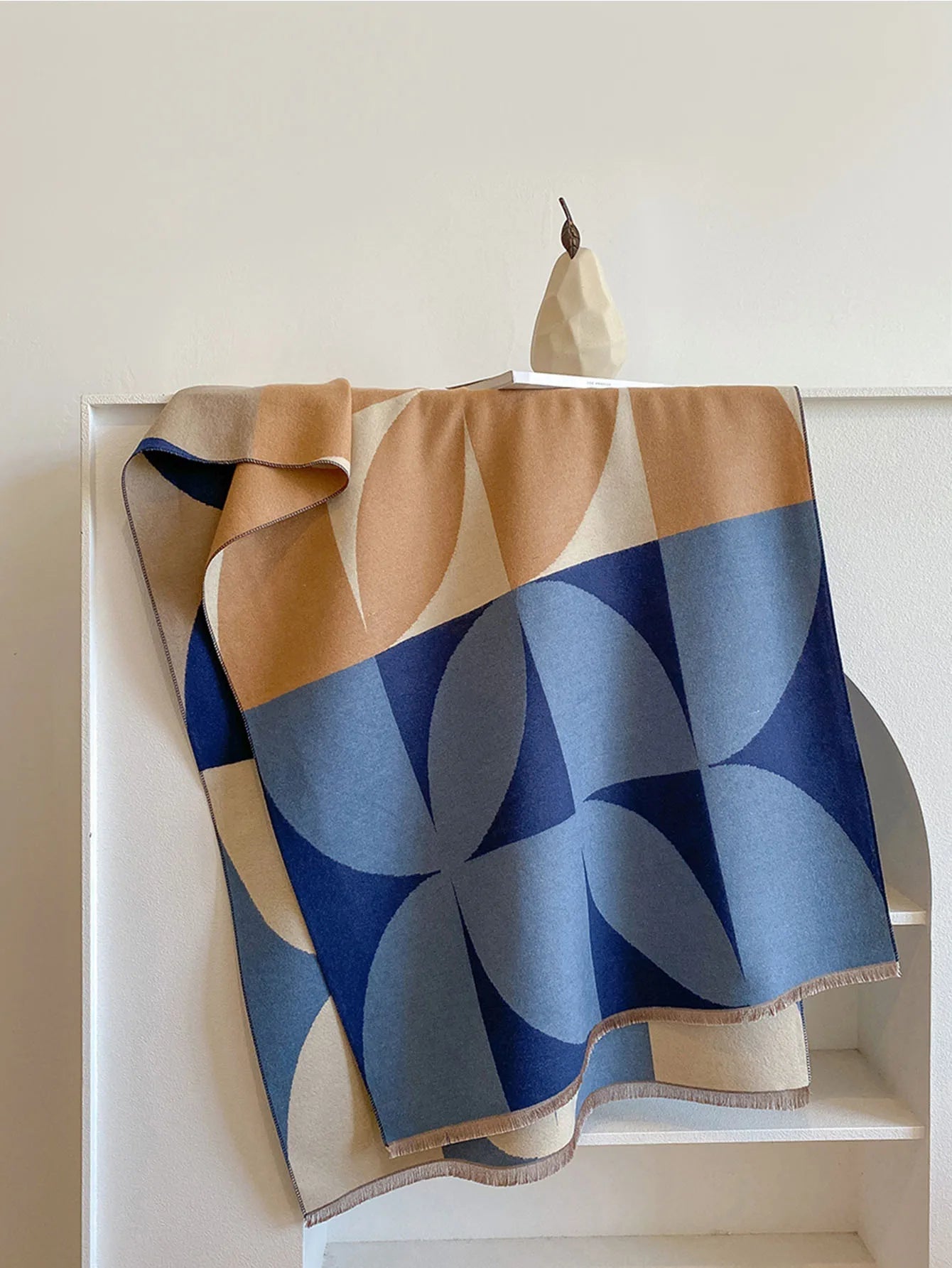 Grote sjaal - Zachte sjaal met patroon voor dames-Boutique Moda