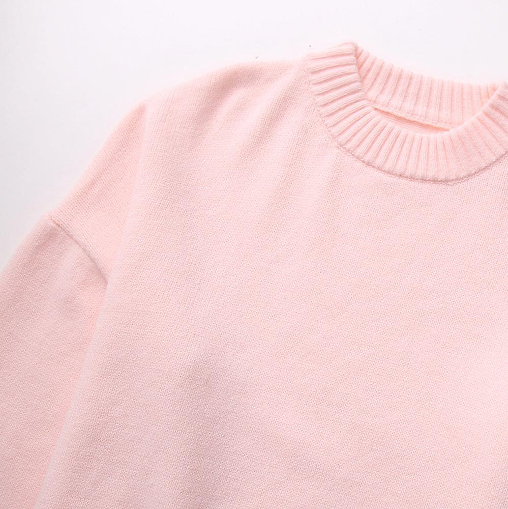 Grote trui | Roze | Warm | Gebreide trui | Dameskleding-Boutique Moda