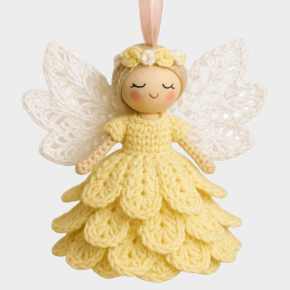 Haakpakket kerstengel | complete set met garen | 20 cm hoog-Boutique Moda