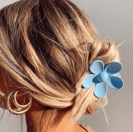 Haarclip | Bloem Madeliefje Set | Pastel Gekleurd Kunststof-Boutique Moda