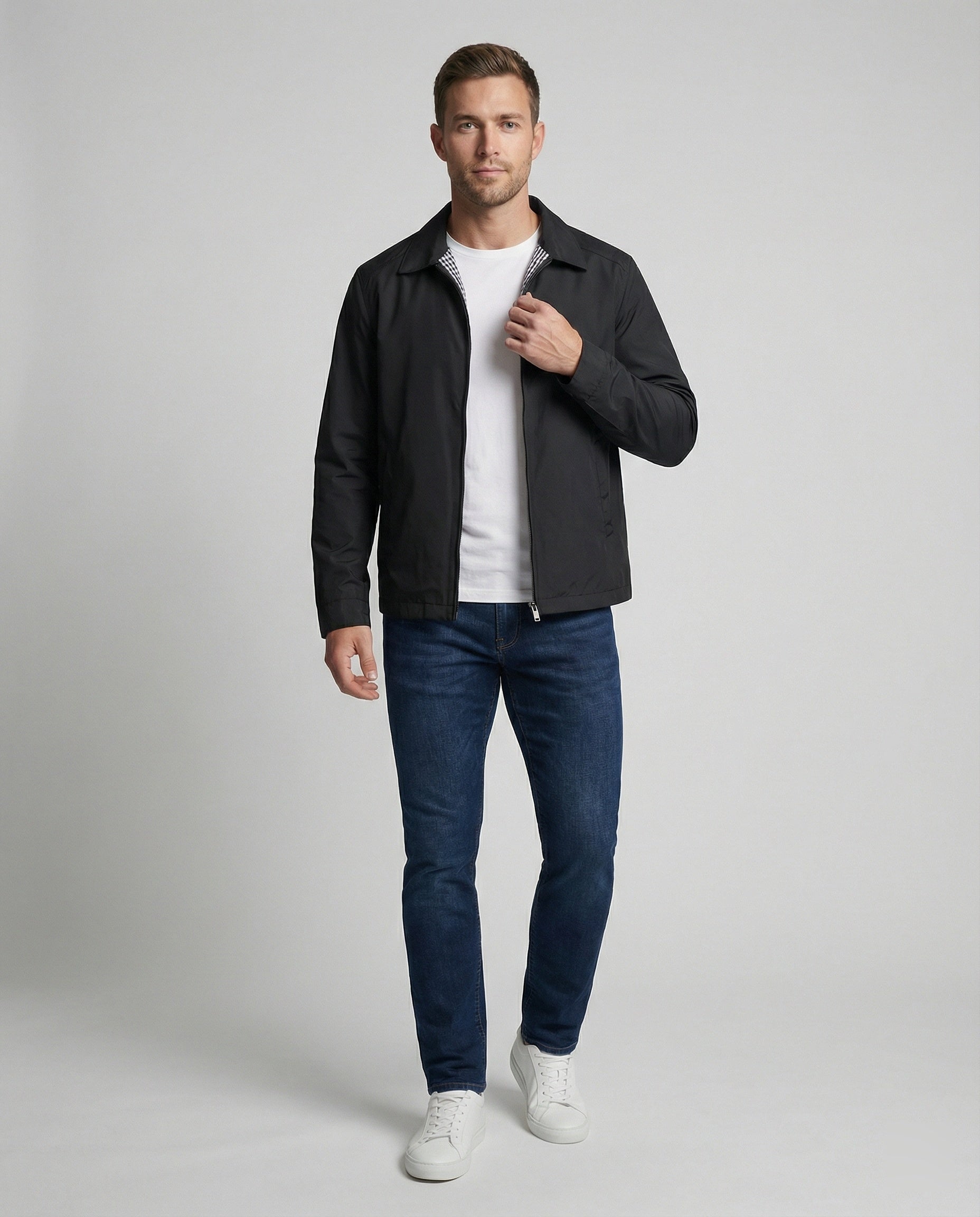 Harrington-jas - Lichtgewicht, winddichte herenjas-Boutique Moda