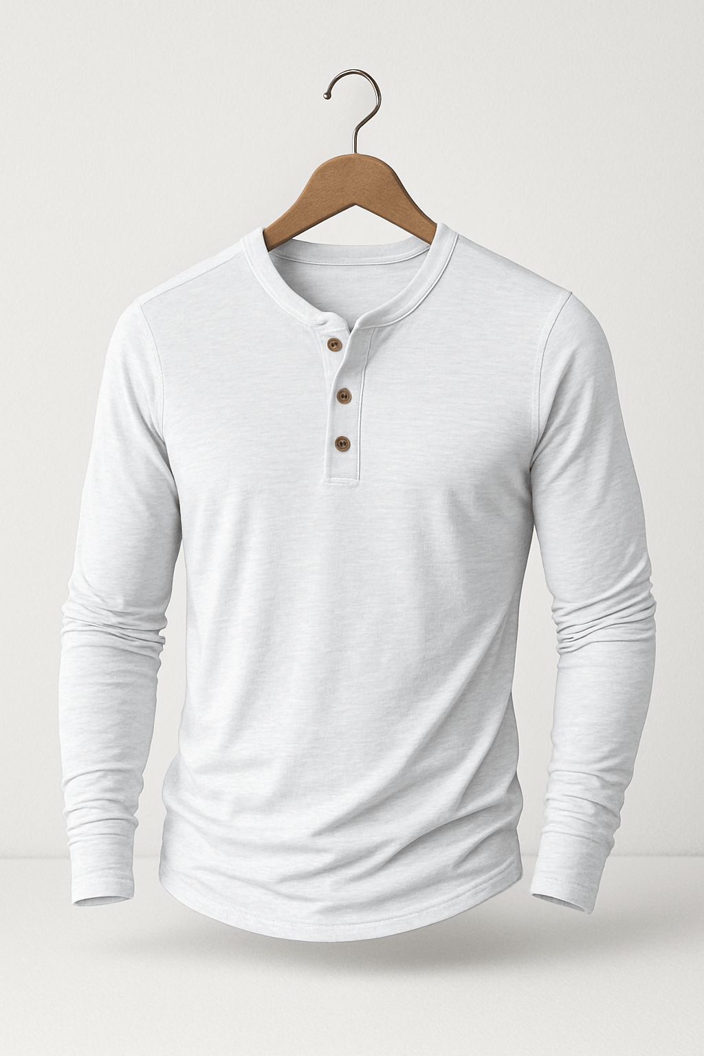 Henley-shirt - Casual T-shirt met lange mouwen voor heren-Boutique Moda