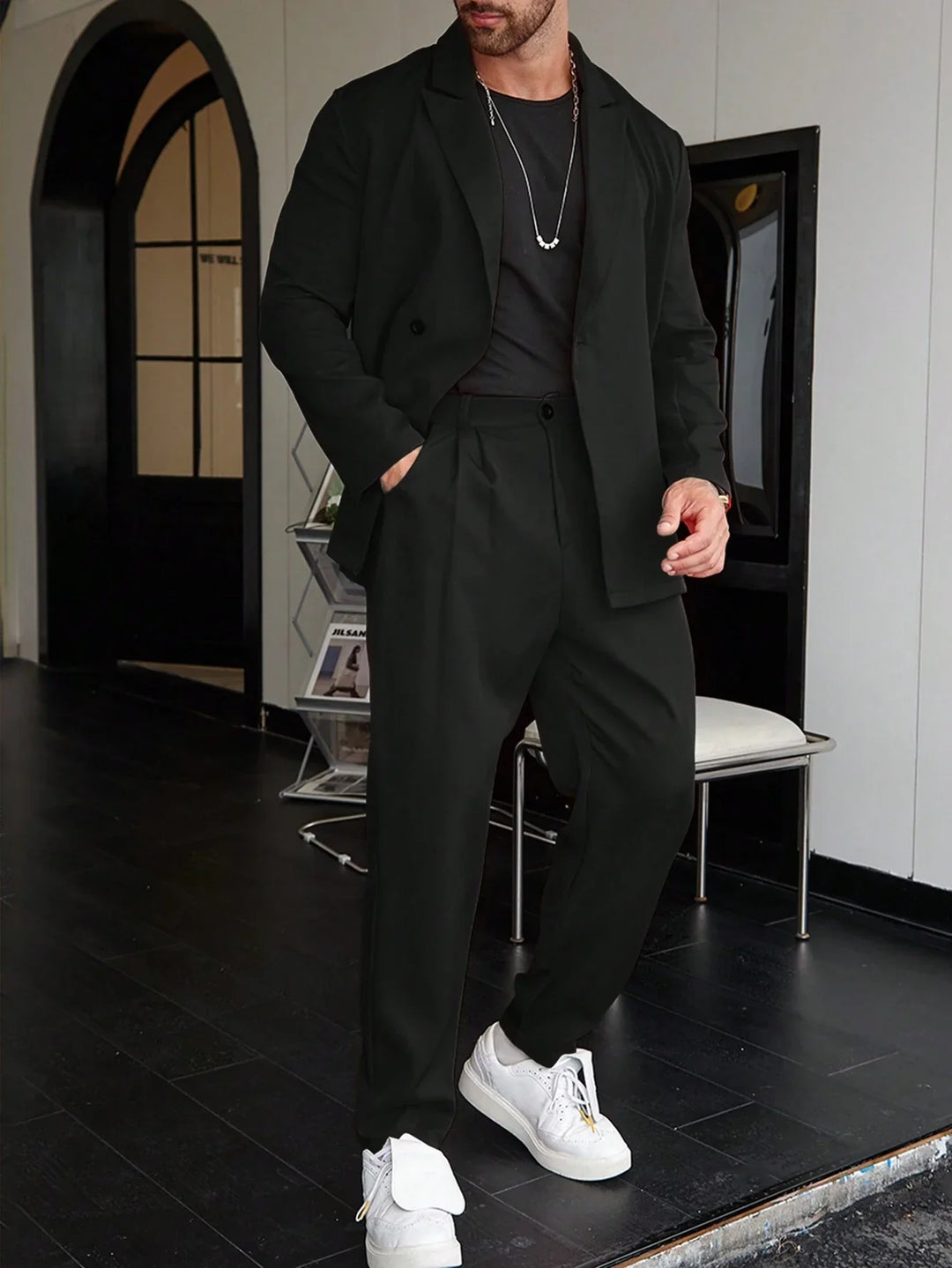 Heren Tweedelig Pak - Blazer en Pantalon Set-Boutique Moda