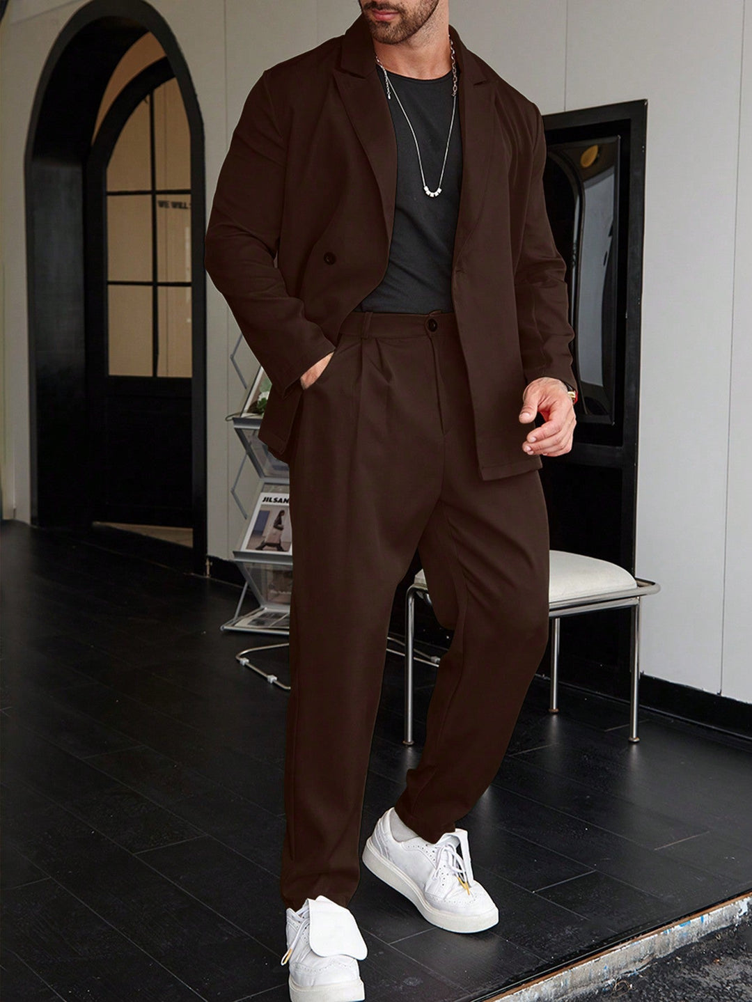 Heren Tweedelig Pak - Blazer en Pantalon Set-Boutique Moda