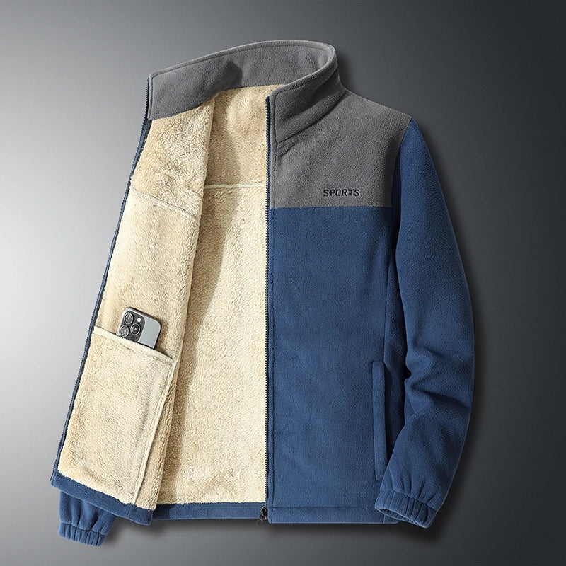 Heren fleece met volledige rits - Warm - Sport - Fleecejack - Herenjassen-Boutique Moda