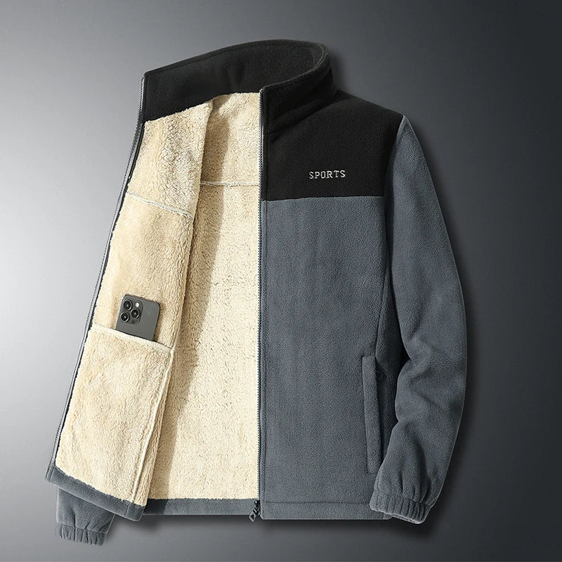 Heren fleece met volledige rits - Warm - Sport - Fleecejack - Herenjassen-Boutique Moda