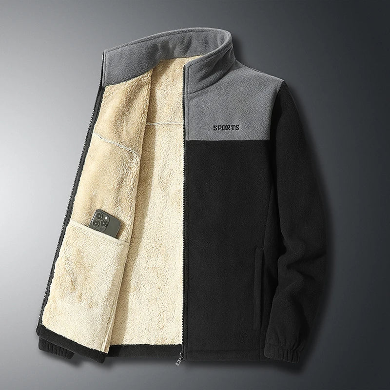 Heren fleece met volledige rits - Warm - Sport - Fleecejack - Herenjassen-Boutique Moda