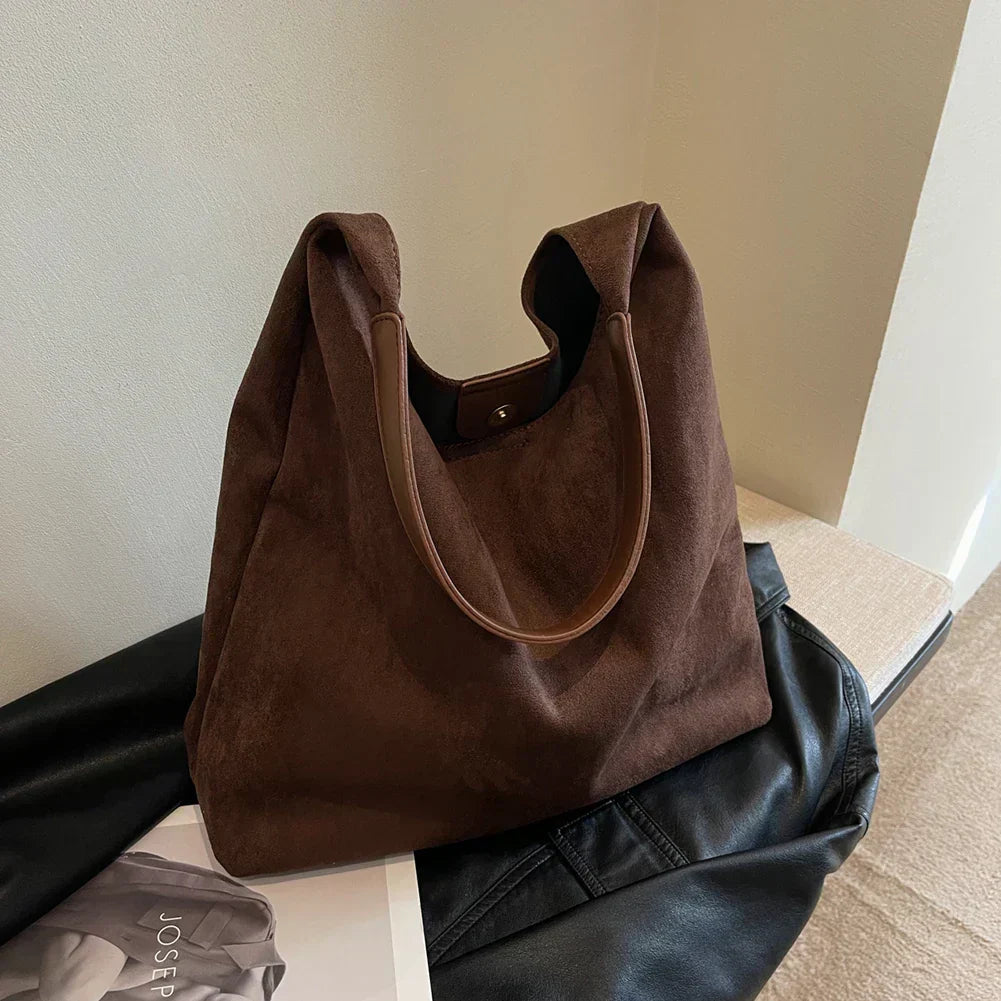 Hobo Bag - Groot - Een Riem - Suede Tas - Schoudertas-Boutique Moda