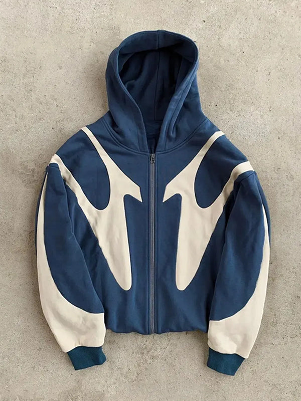 Hoodie met ritssluiting - Casual hoodie met volledige ritssluiting voor heren-Boutique Moda