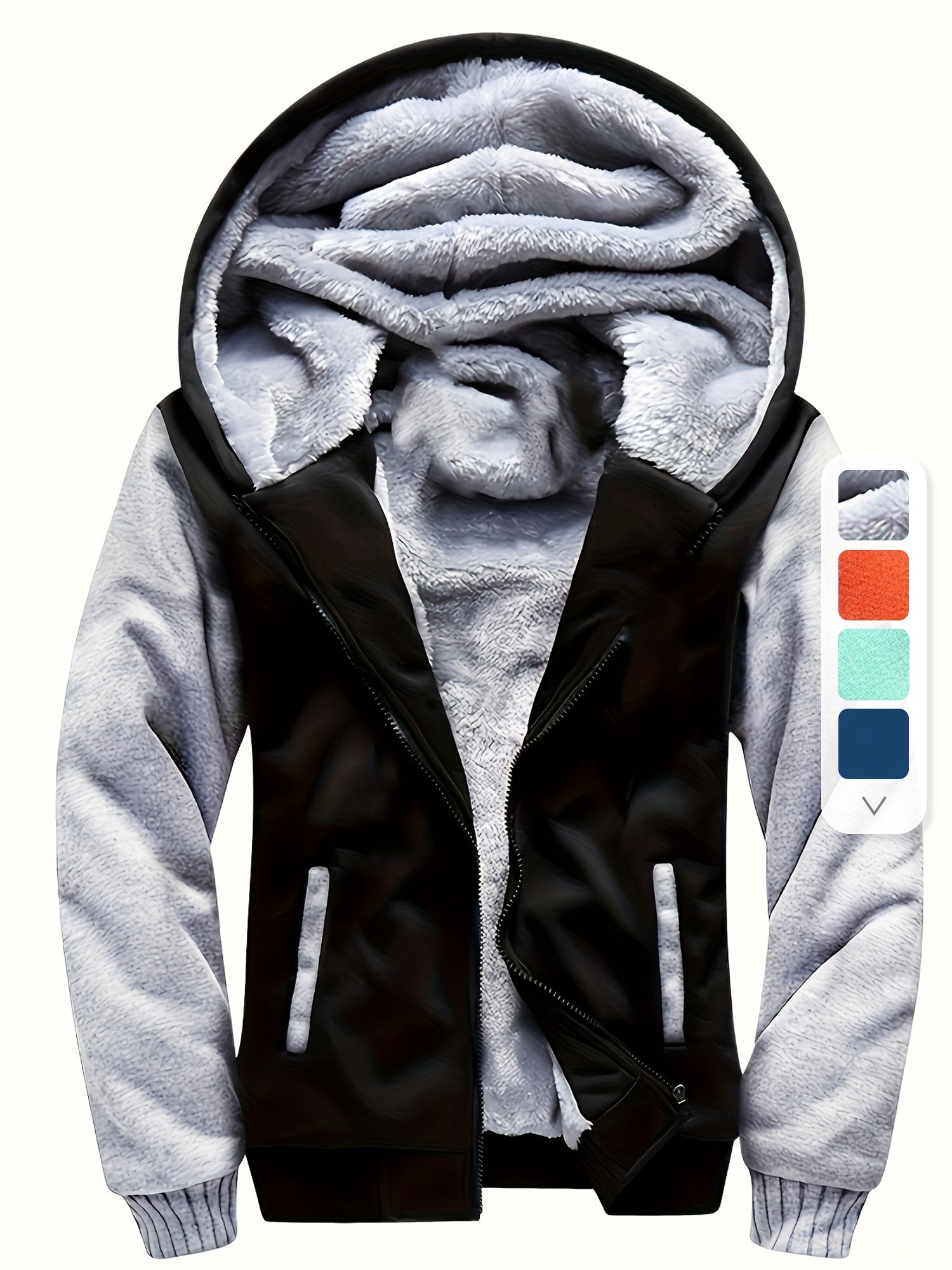 Hoodies voor kinderen - Jongens Warme Zip-Up fleece gevoerde Hoodie voor de winter-Boutique Moda
