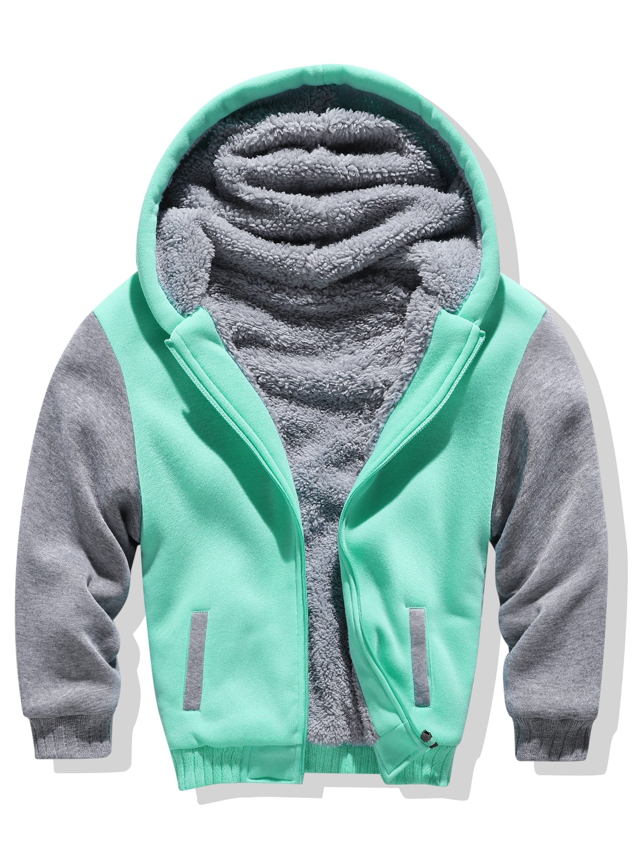 Hoodies voor kinderen - Jongens Warme Zip-Up fleece gevoerde Hoodie voor de winter-Boutique Moda