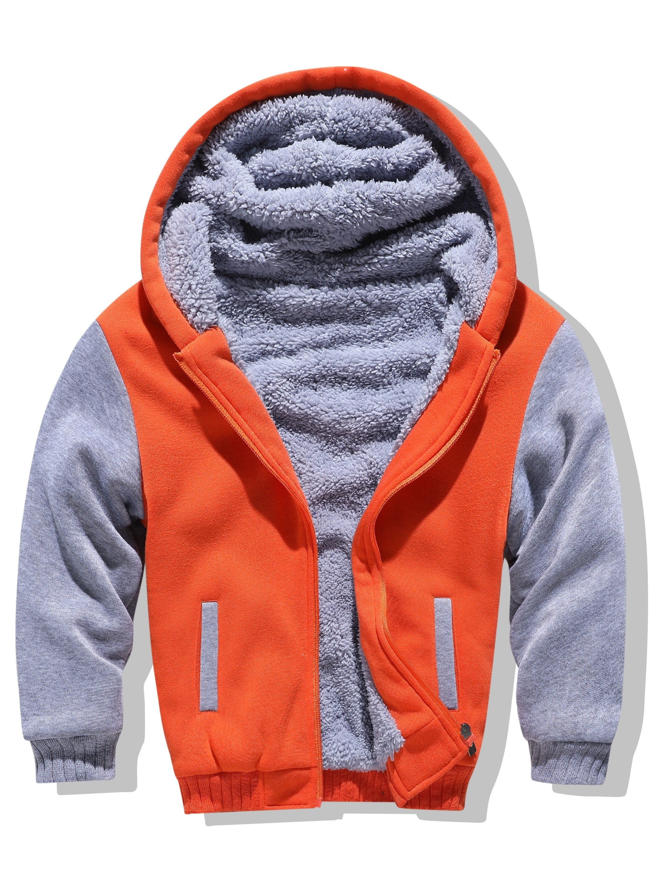 Hoodies voor kinderen - Jongens Warme Zip-Up fleece gevoerde Hoodie voor de winter-Boutique Moda