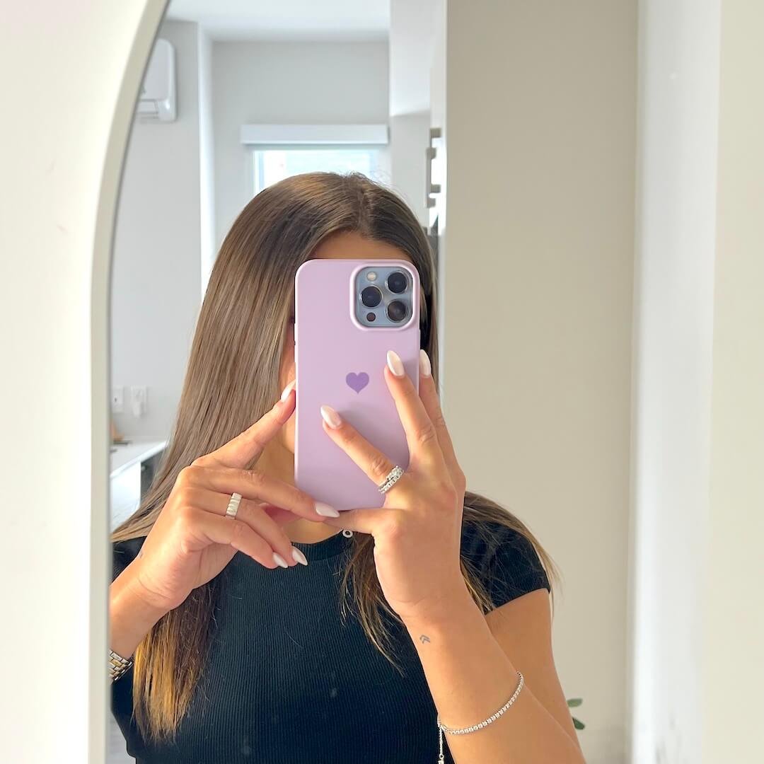 iPhone Case | Siliconen Hartje | Pastel Mat Beschermend-Boutique Moda