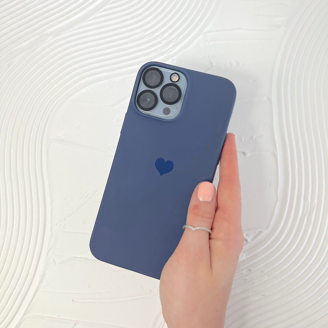 iPhone Case | Siliconen Hartje | Pastel Mat Beschermend-Boutique Moda