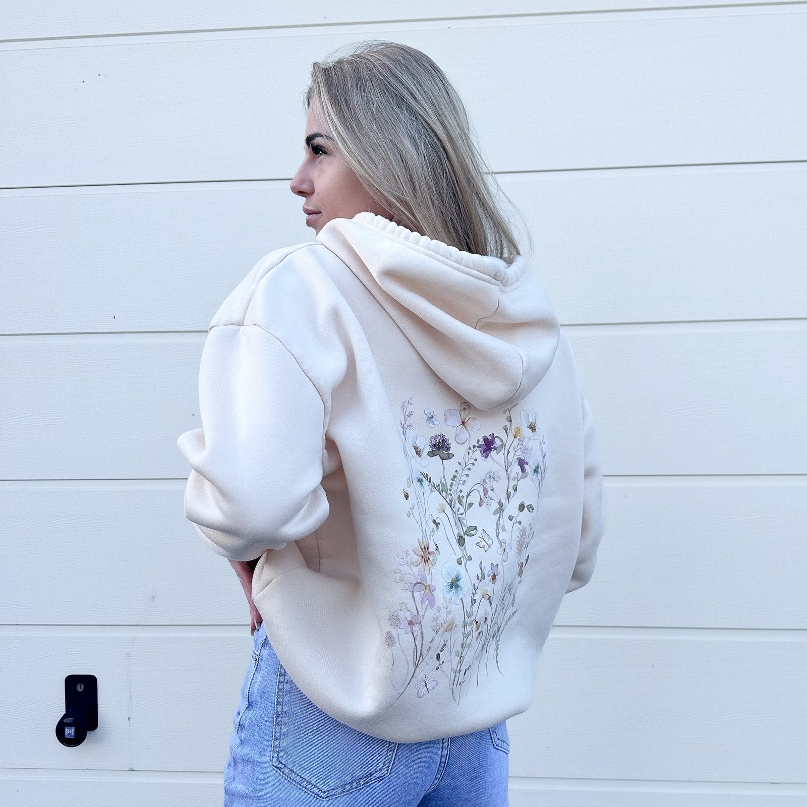 Capuchontrui Dames | Bloemenprint | Zachte Hoodie met Kangoeroezak-Boutique Moda