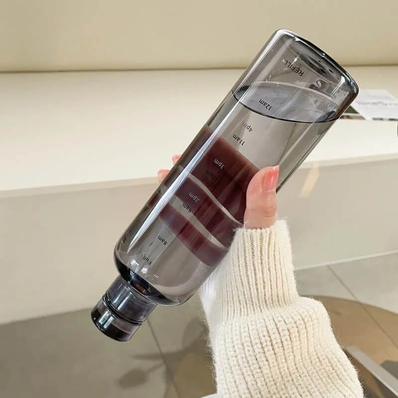 Waterfles | Tijdmarkering | 500 of 700 ml BPA Vrij-Boutique Moda