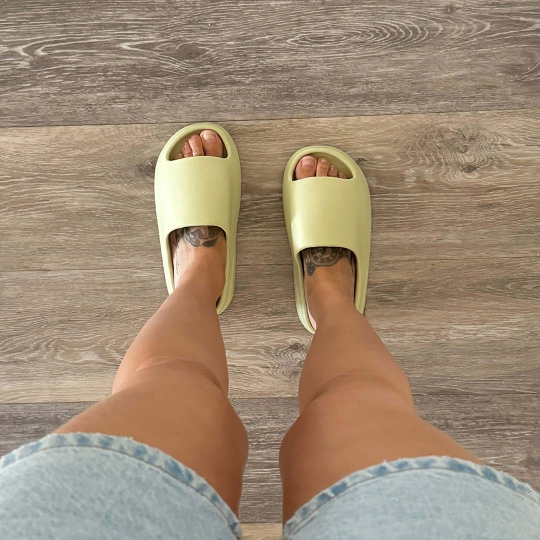 Rubberen Slippers | Geribbelde Zool | Antislip Slides Dames-Boutique Moda