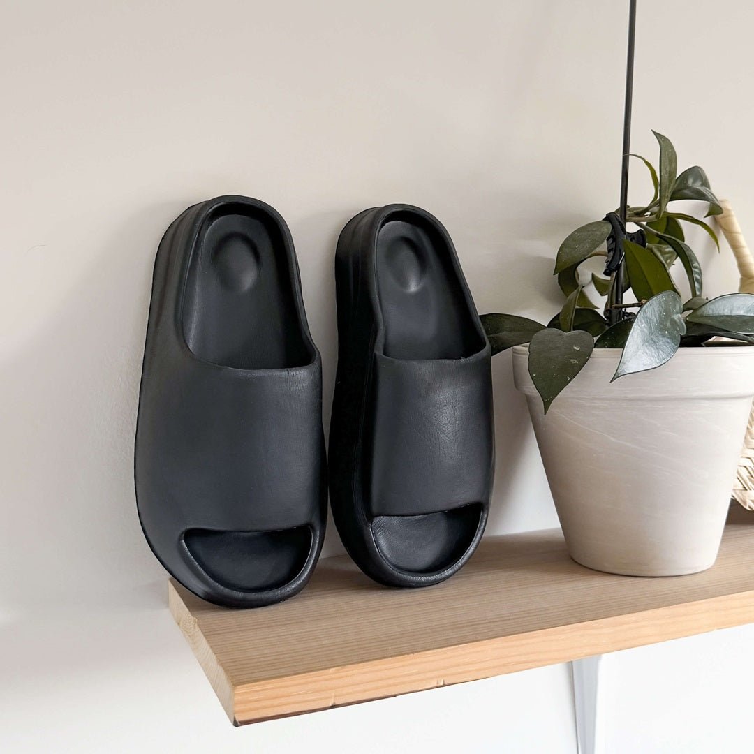 Rubberen Slippers | Geribbelde Zool | Antislip Slides Dames-Boutique Moda