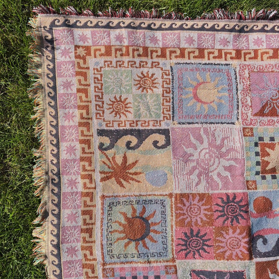 Boho wandkleed met zon en maan 4