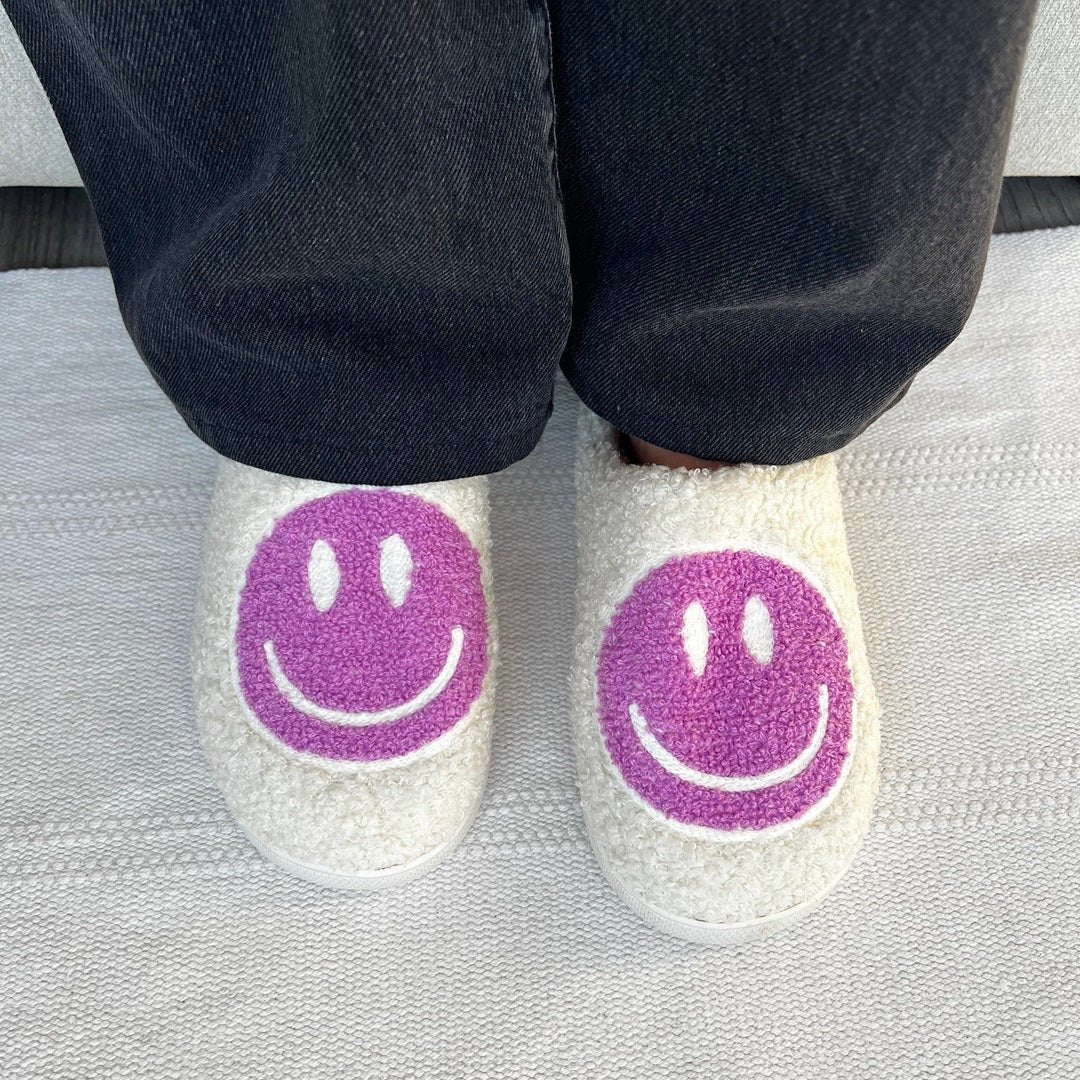 Sloffen met grote smiley 8
