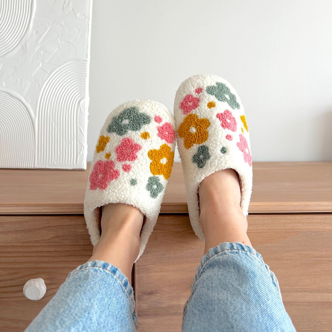 Sloffen met kleine bloemen 3