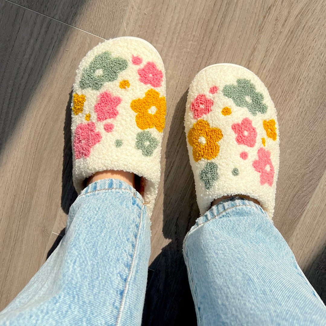 Sloffen met kleine bloemen 9