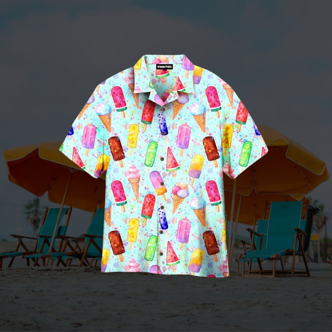 IJs-shirt – Zomerhemd voor heren met korte mouwen-Boutique Moda