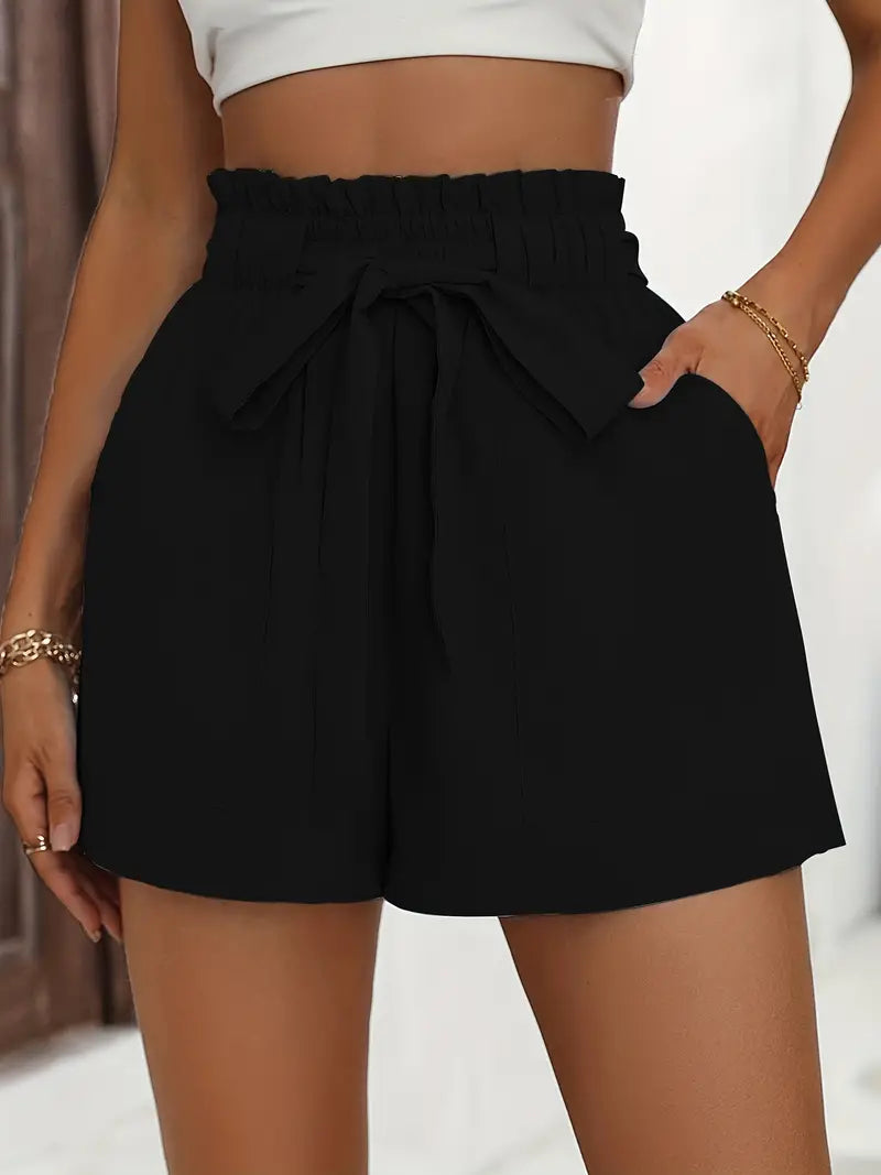 Imanuela Kort | Losse damesshort met hoge taille-Boutique Moda