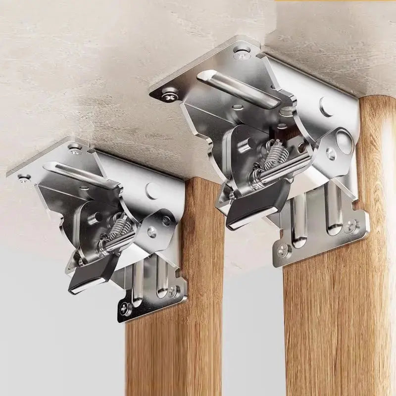 Inklapbaar Tafelpoot-Scharnier 90° Auto-Lock | Set van 2 | Tot 225 kg | Montage in 5 Minuten-Boutique Moda