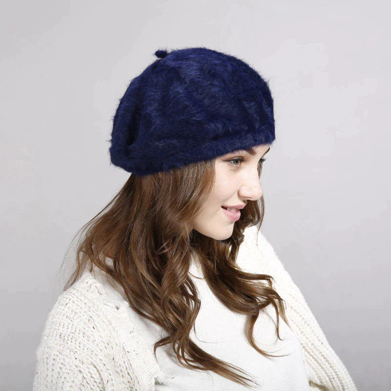 Jenna Beret Hat | Blijf knus en chique op koude winterdagen met deze stijlvolle baret hoed-Boutique Moda