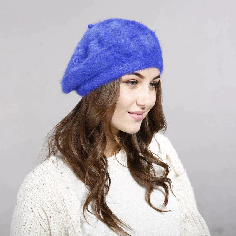 Jenna Beret Hat | Blijf knus en chique op koude winterdagen met deze stijlvolle baret hoed-Boutique Moda