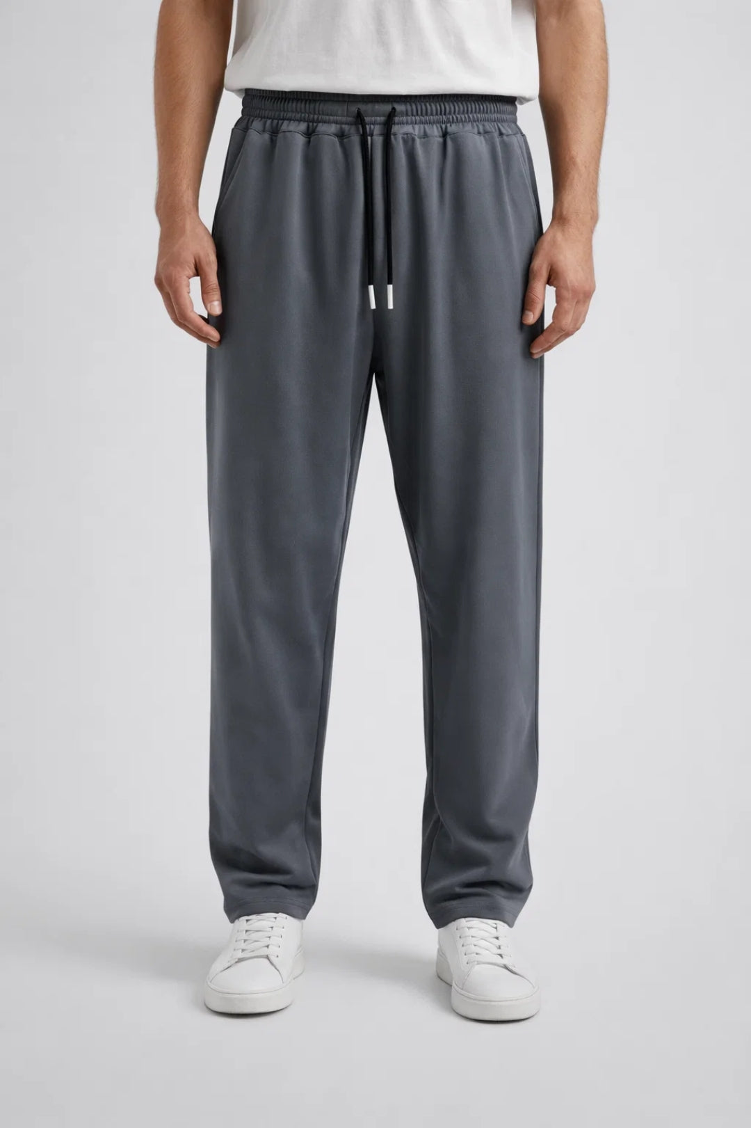 Joggingbroek | Trekkoord | Elastische tailleband | Recht gesneden joggingbroek | Joggingbroek voor heren-Boutique Moda