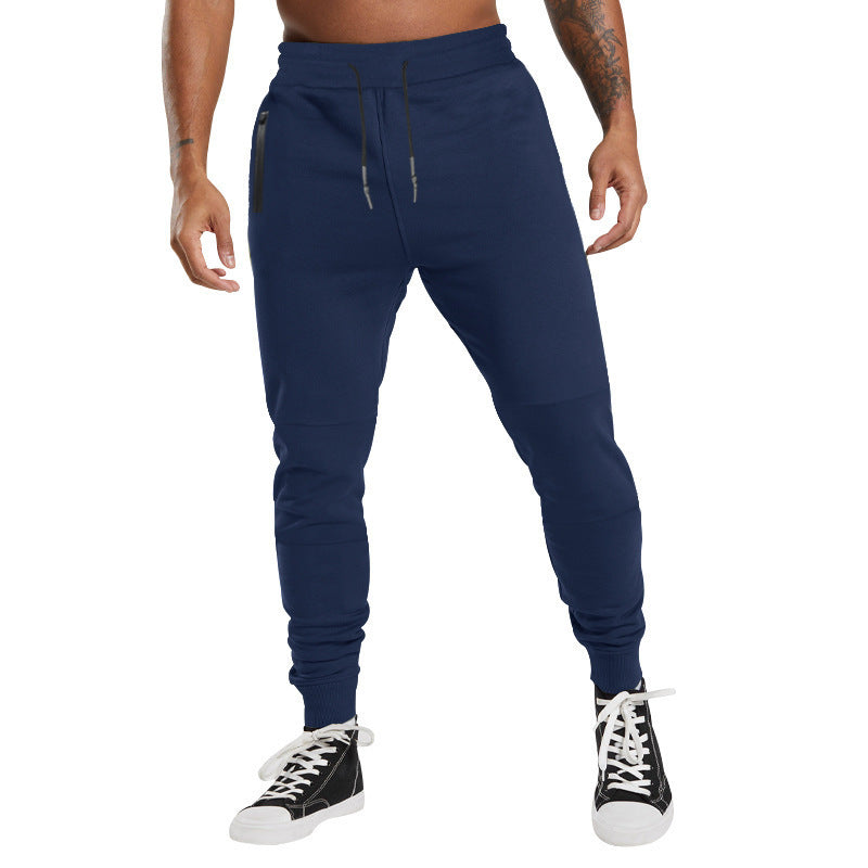 Joggingbroek – Trekkoord – Zakken met rits – Slim-fit joggingbroek – Joggingbroek voor heren-Boutique Moda