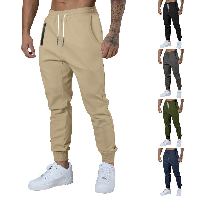 Joggingbroek – Trekkoord – Zakken met rits – Slim-fit joggingbroek – Joggingbroek voor heren-Boutique Moda