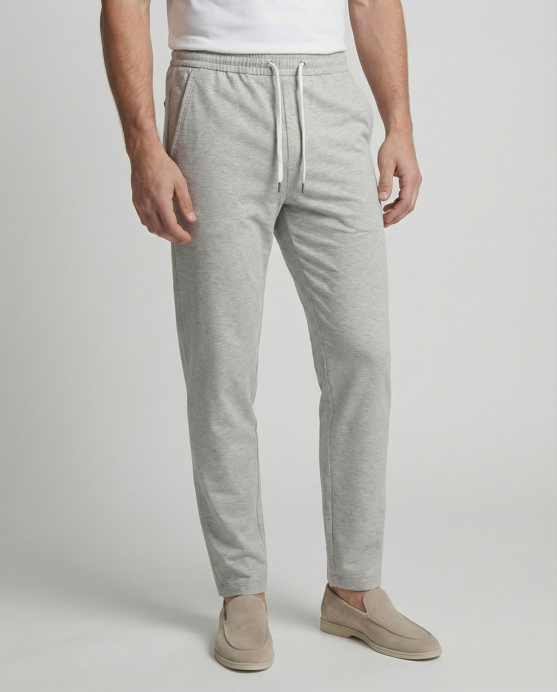 Joggingbroek met rechte pijpen - Trekkoord - Slim fit - Joggingbroek - Herenbroek-Boutique Moda