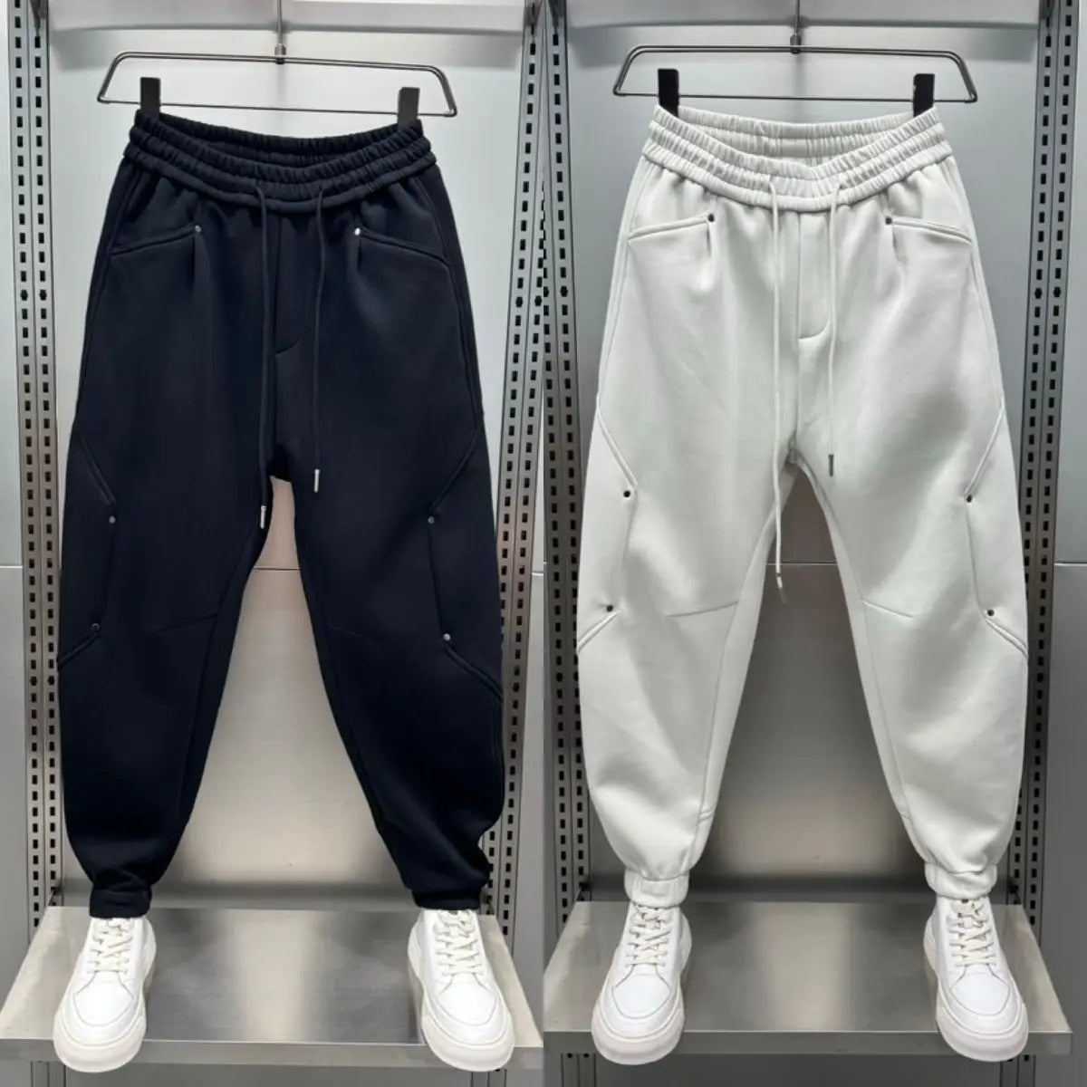 Joggingbroeken voor mannen | Comfortabel | Elastische tailleband | Baggy joggingbroeken | Joggingbroeken-Boutique Moda