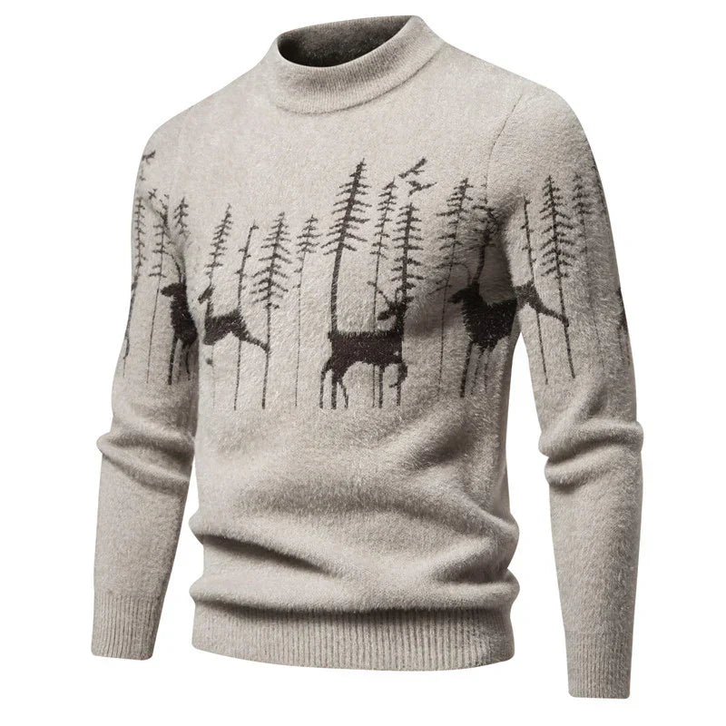 Jun - Premium Herensweater in Kerstlook-Boutique Moda
